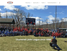 Tablet Screenshot of benningtonlittleleague.com